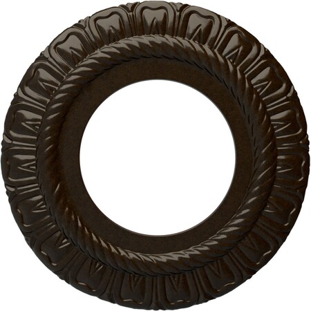Ekena Millwork Claremont Ceiling Medallion (Fits Canopies up to 5 5/8"), 9"OD x 4 1/2"ID x 1/2"P, Bronze CM09CLBZS